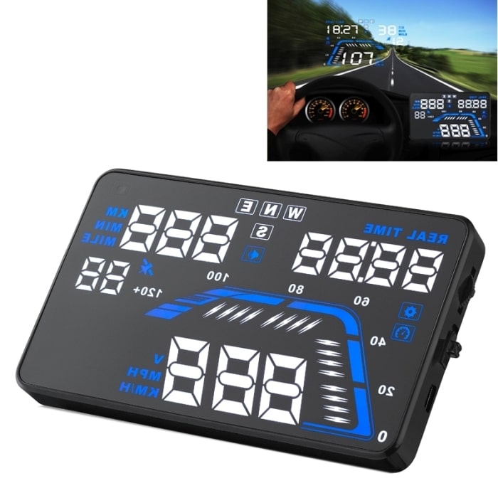 EANOP New 5.5 inch GPS HUD видеообзор. Supported speed